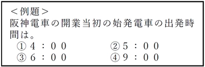 阪神電気鉄道 開業120周年記念 阪神グループ120年の理解度を120問で測定 超難関「阪神検定」9月12日（金）スタート ～写真と新聞記事で120年をたどる パネル展はいよいよ最終章～