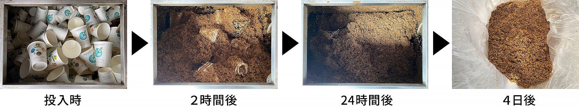 食品残渣発酵分解装置による堆肥化の様子 提供元:三菱ケミカルグループ