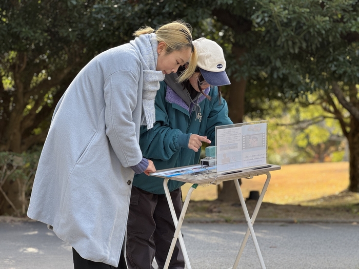 ▲園内にある名言スタンプを全て探し出そう!