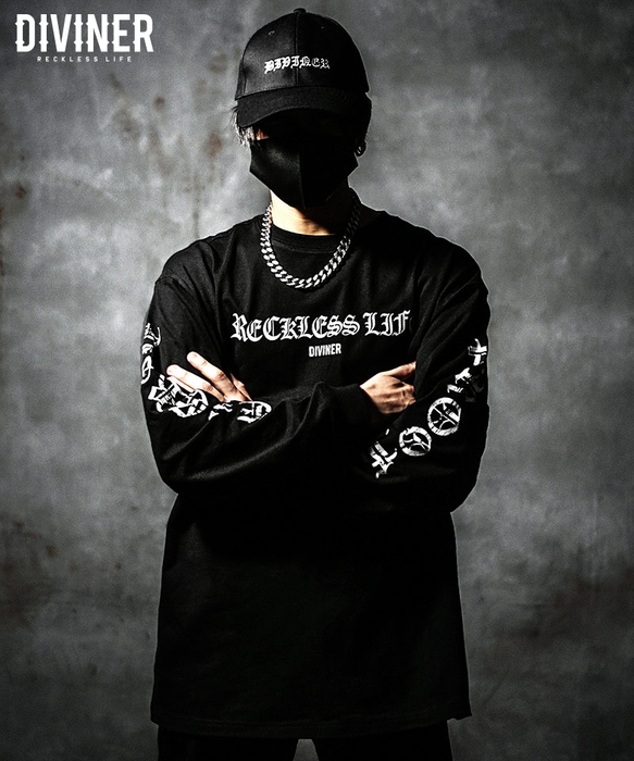 【BlackLetter】 Sleeveprint L/tee