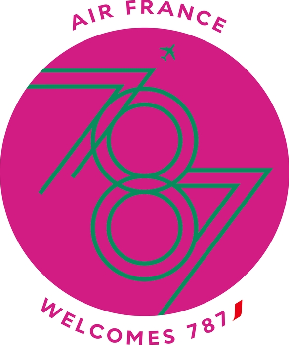 エールフランス航空B787-9　ロゴ