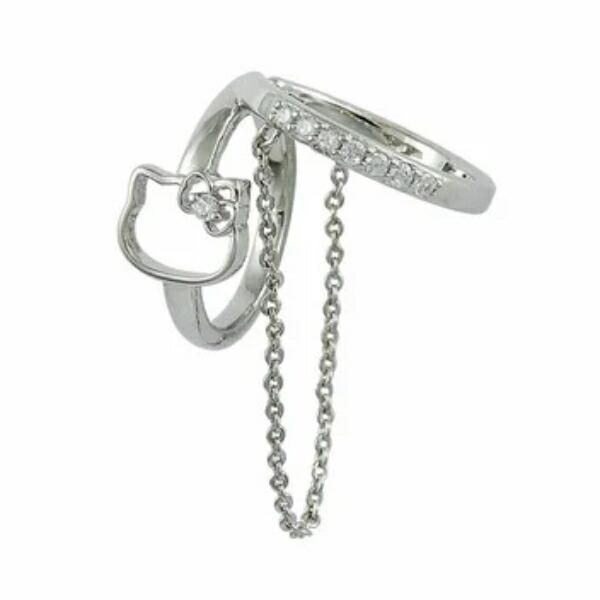 ハローキティのダブルイヤーカフ