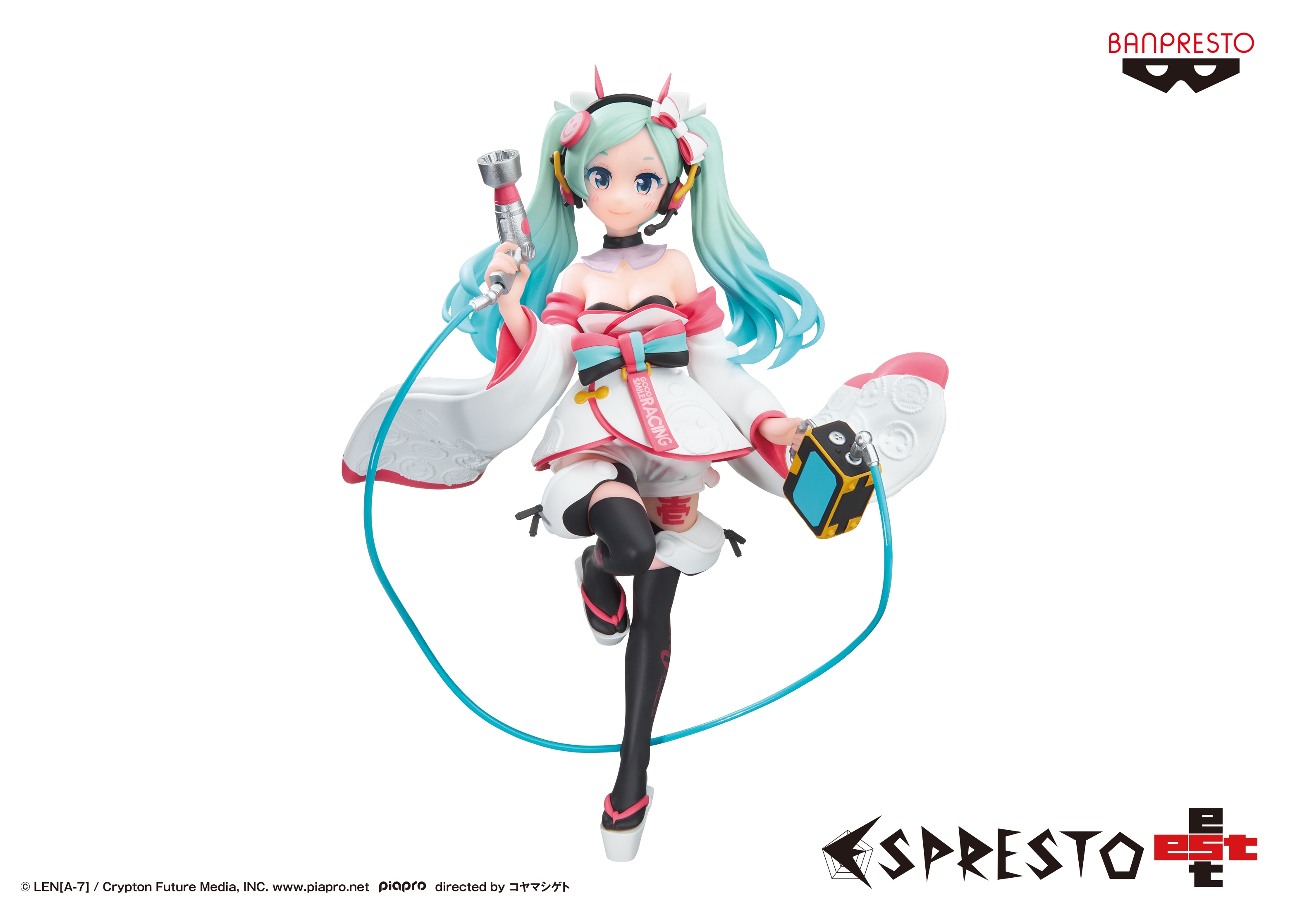 初音ミクレーシングVer. ESPRESTO est-Dress&pattern-レーシングミク2020 晴れ着Ver.