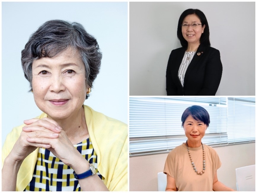 左:岩田 喜美枝 氏、右上:伊藤 真由美 氏、右下:村田 里依 氏