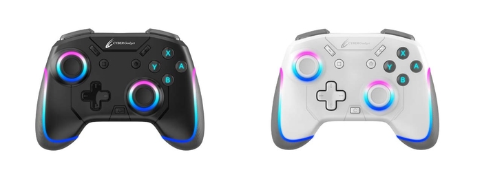『CYBER・ゲーミングコントローラー ミニ HG 無線タイプ(SWITCH用)』《ブラック》《ホワイト》