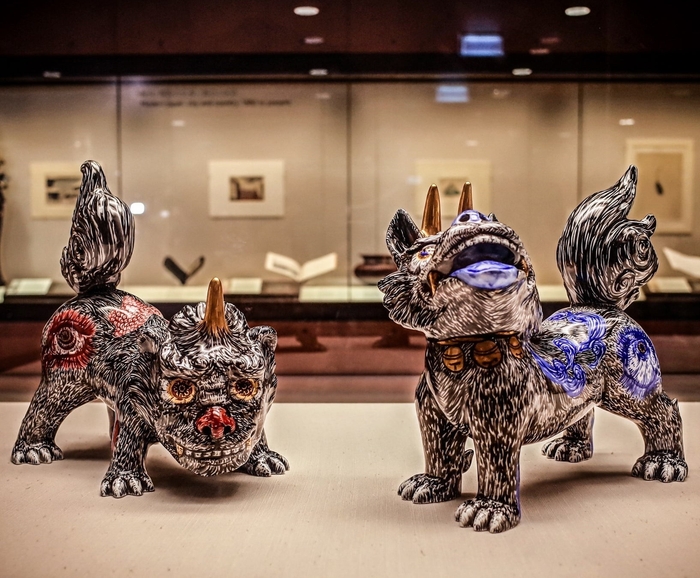 《天地の守護獣》 2015年 有田焼 作家蔵