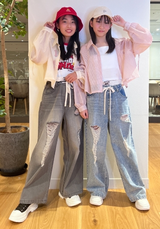 デニムで双子コーデ!