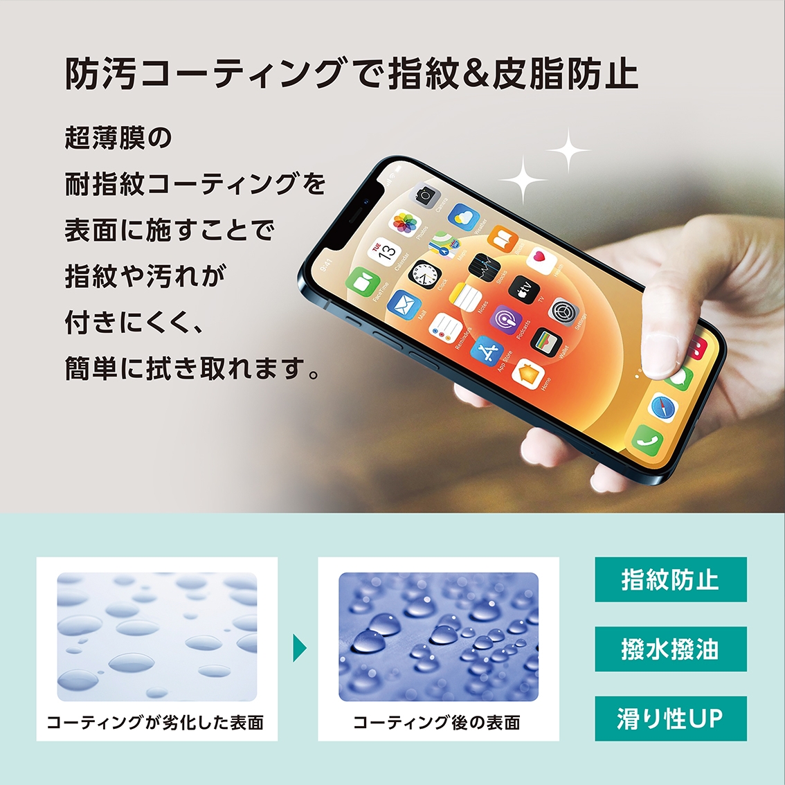 防汚コーティングで指紋防止と滑り性UP!〈0.15mm / 0.33mmシリーズ〉