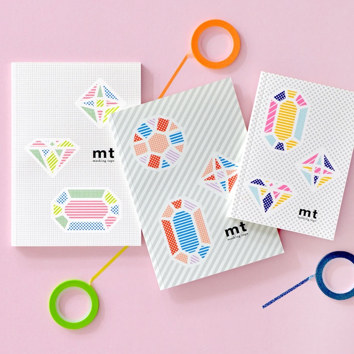 mt jewelシリーズ:3mmのmtを貼ると表紙が完成