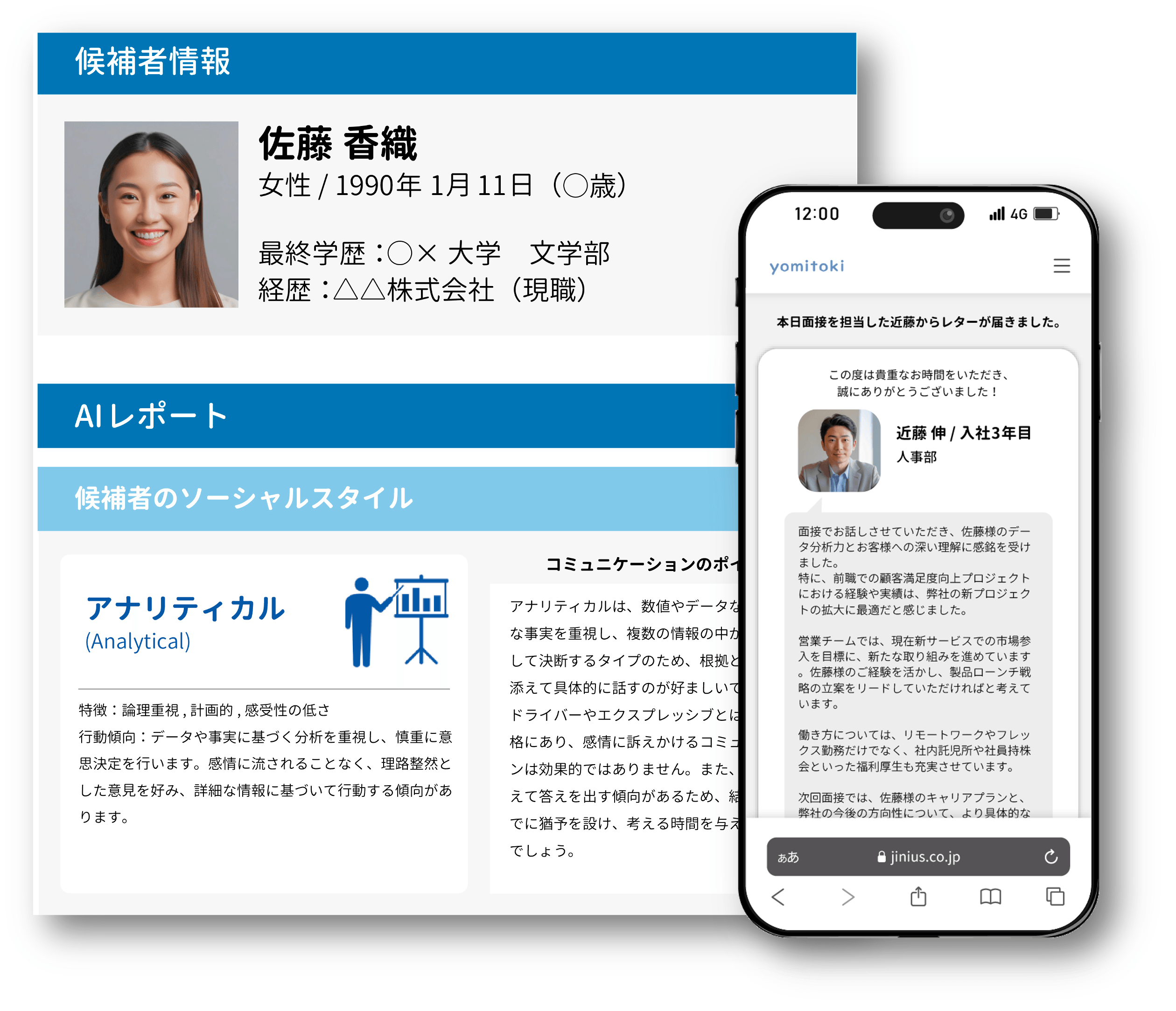 候補者分析とアトラクトメッセージ