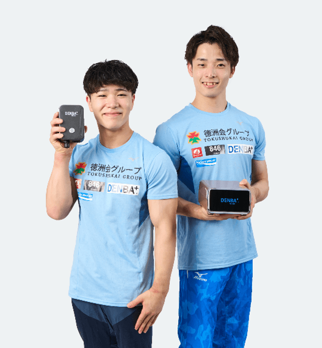 岡選手・杉野選手 DENBA Mobile