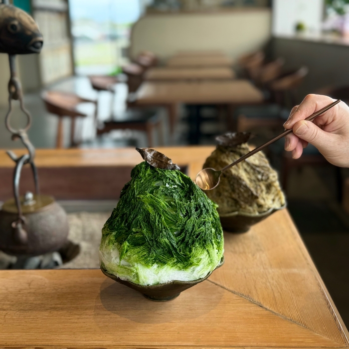 茶寮かき氷 抹茶・ほうじ茶