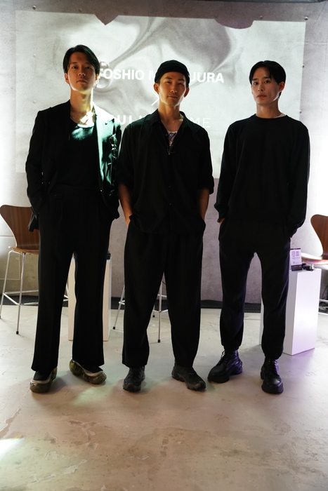 モデル/役者 龍 RYU氏(中央)