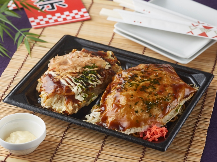 屋台の味関西風&広島風お好み焼画像(画像はイメージです。)