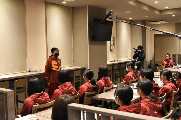 全日本での悔しさを晴らしたいと決意を述べる細見選手