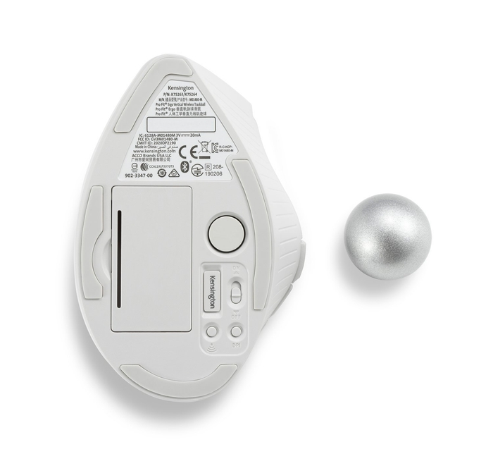 K75264JP Pro Fit(R) Ergo Vertical ワイヤレストラックボール ホワイト 6