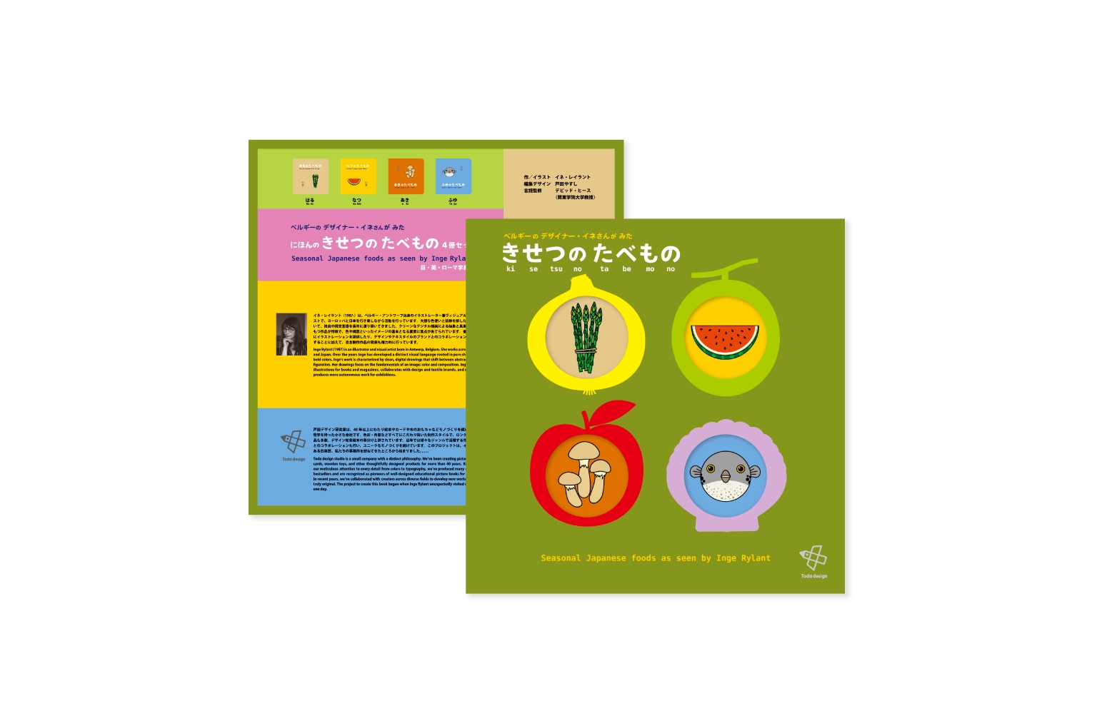 食べ物型の窓から表紙が!