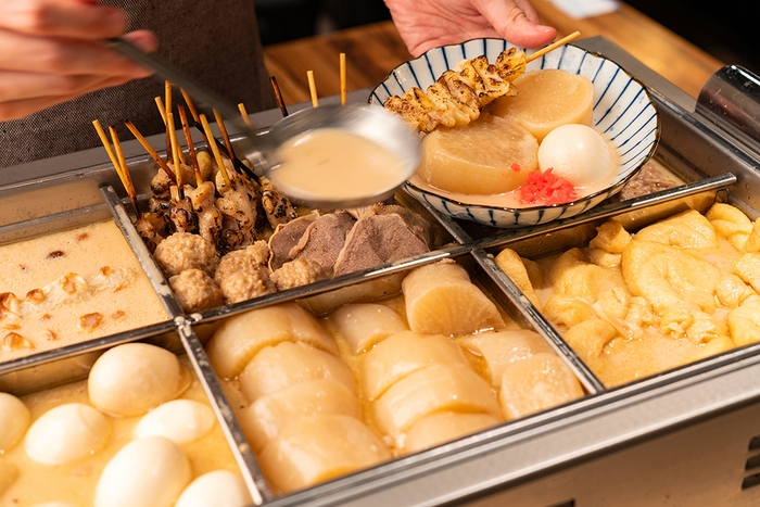 10種類の九州豚骨おでんも食べ放題