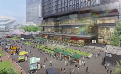 ▲整備イメージ(街区南側より)