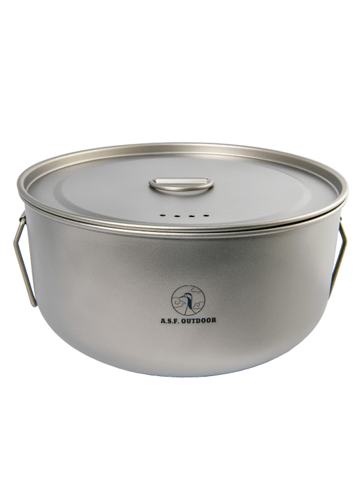 チタン製鍋(新) 蓋付き アウトドアクッカー 1,700ml　商品画像