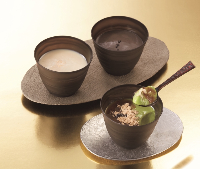 <和楽紅屋>和三盆と黒胡麻と抹茶の和素材プリン詰合せ