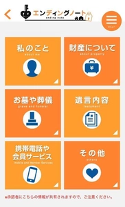 伝えたいことを伝えたい人だけに、確実に。 『生前整理アプリ』(R)を9月13日にローンチ！