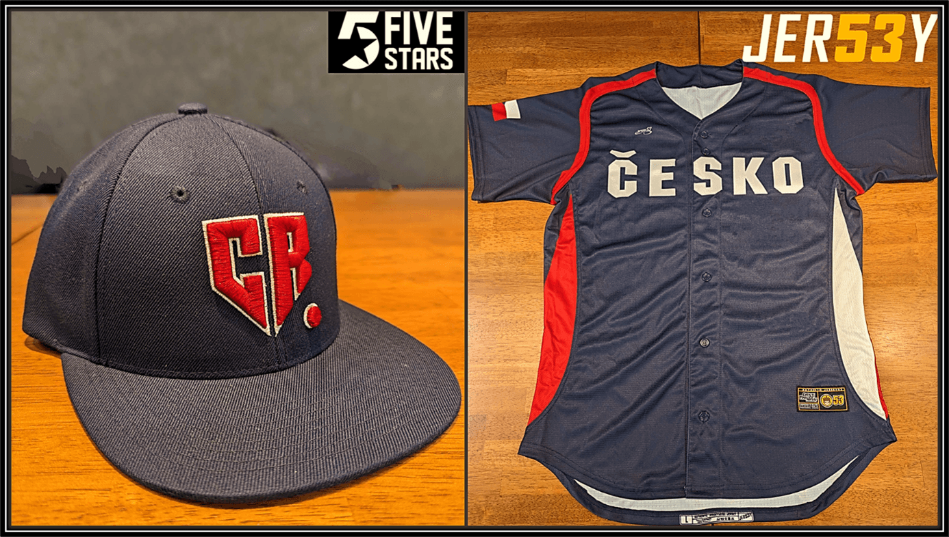 チェコ代表野球チーム 公式ベースボールキャップ&代表ユニフォーム