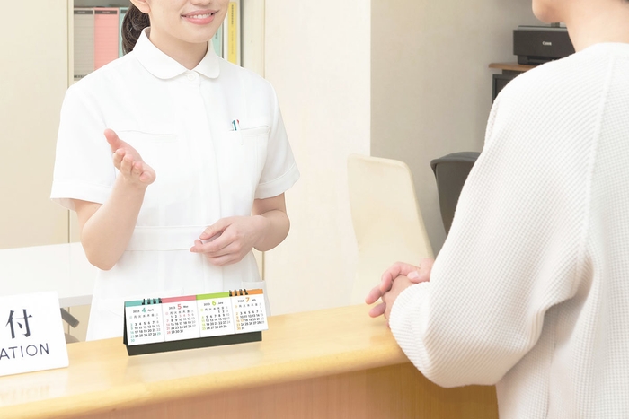 クリニックの受付カウンターに最適化