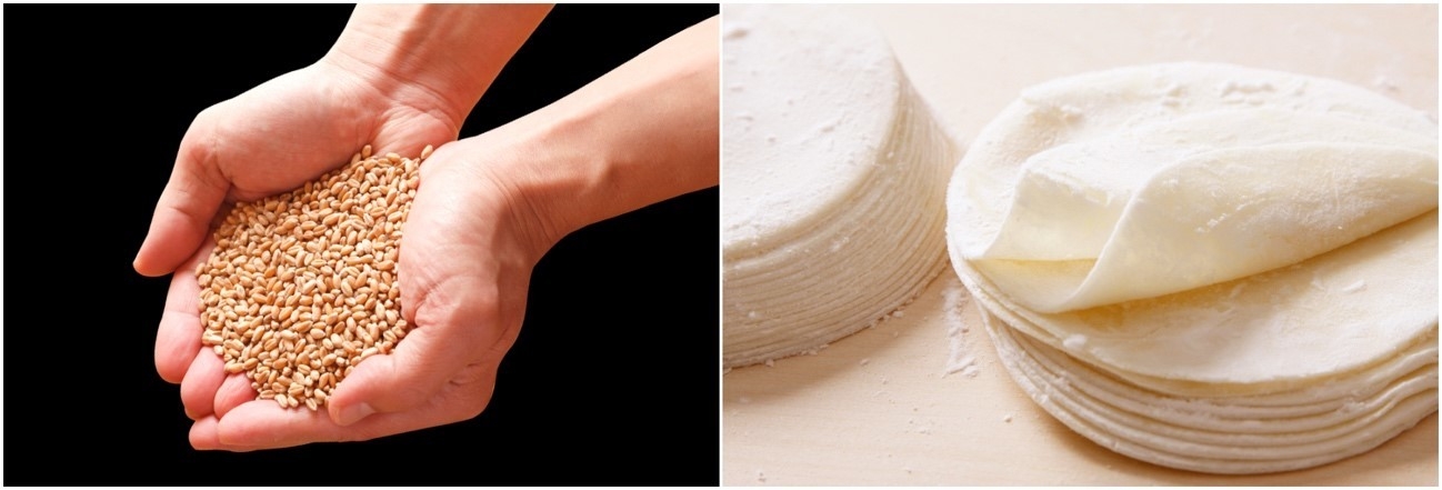 餃子専用小麦を使用/生餃子ならではのもっちもち食感が楽しめる「熟成もち皮」