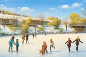 和歌山県“初”の屋外アイススケートリンクが12/20(土)誕生！ 道の駅 四季の郷公園に「AOZORA ICE PARK」がOPEN！ 本物の氷で、この冬だけの特別な体験を！