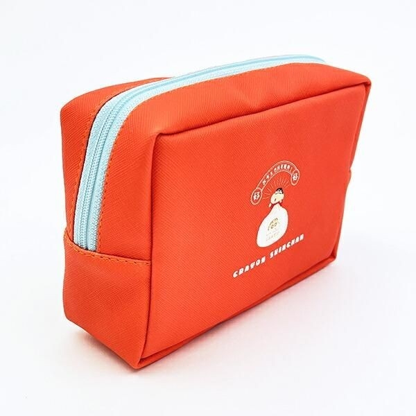 しんちゃんの合皮ワッペン風ポーチ