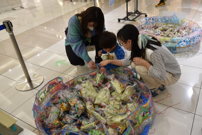 ミッションをクリアしたごほうびのお菓子選び