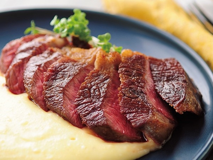 ハラミステーキトリュフソース&マッシュポテト