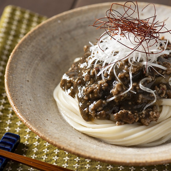 黒胡麻坦々うどん(黒胡麻坦々めんつゆ使用)