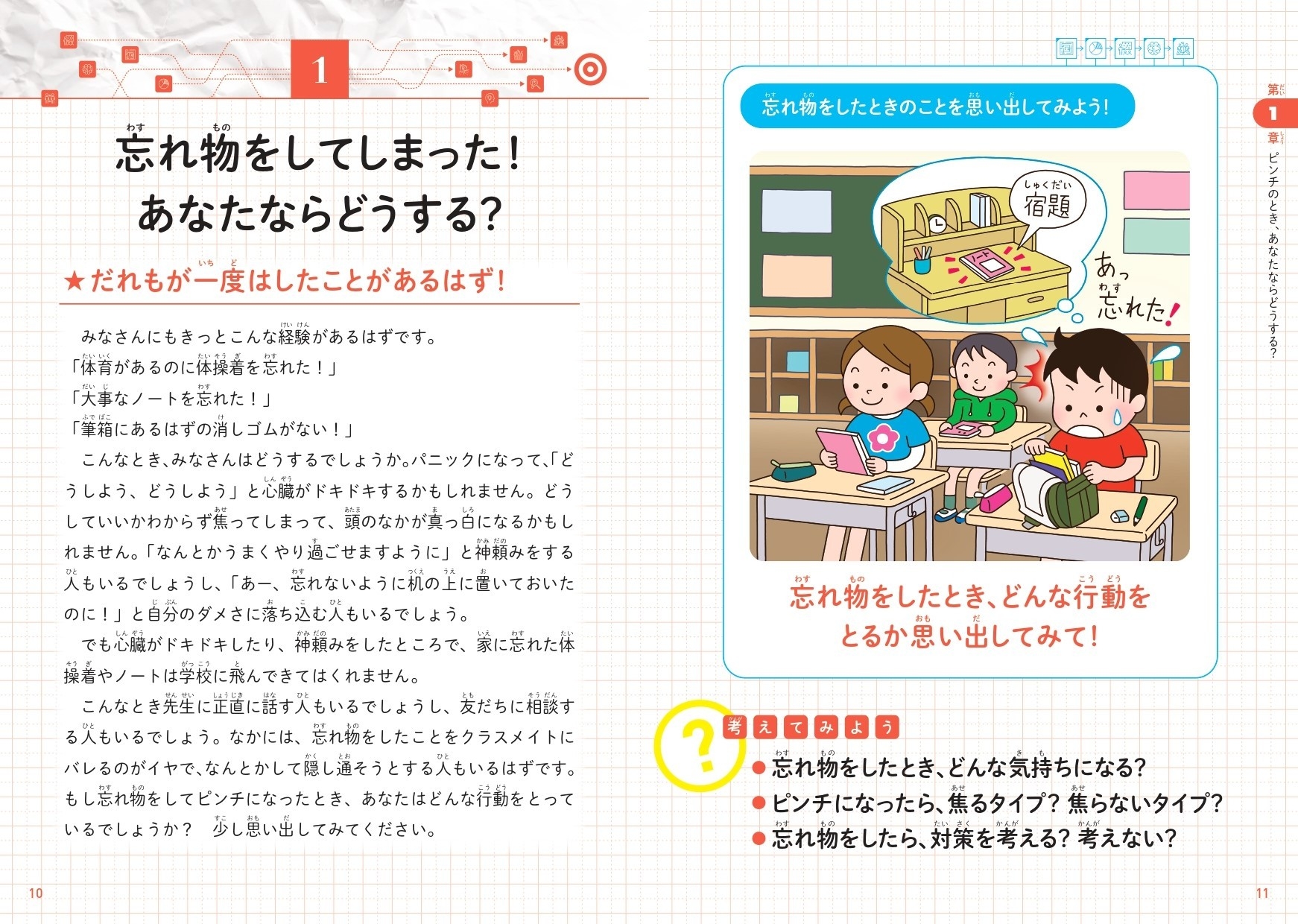 第1章 ピンチのとき、あなたならどうする? 忘れ物ものをしてしまった! あなたならどうする?