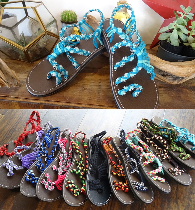 販売商品:カラフルサンダル