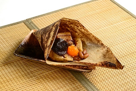 塩卵、椎茸、豚バラ肉入りの広東チマキ イメージ