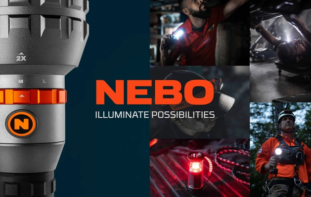 世界的LED照明ブランドのNEBO、日本市場での展開を拡大！ 4/5(土)～6(日)開催の「アウトドアデイジャパン 東京 2025」に トラスコ中山と初出展