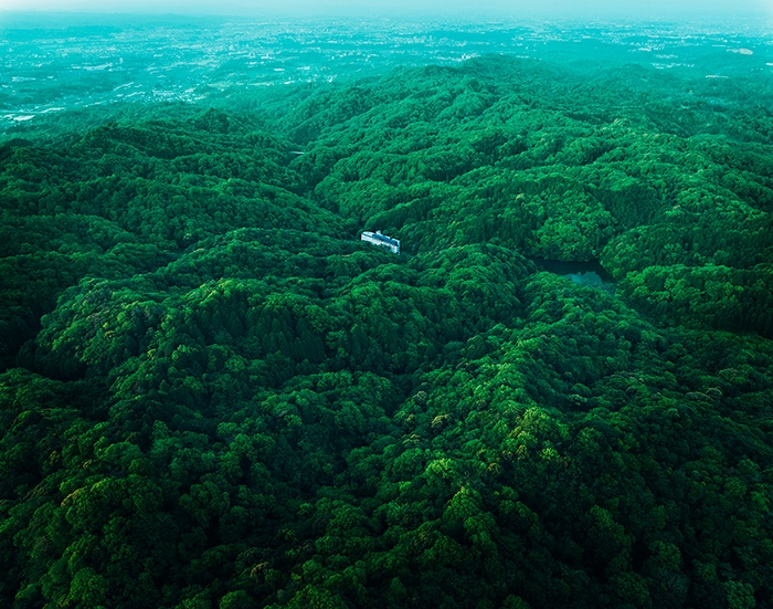 猿投温泉は山の中の一軒宿