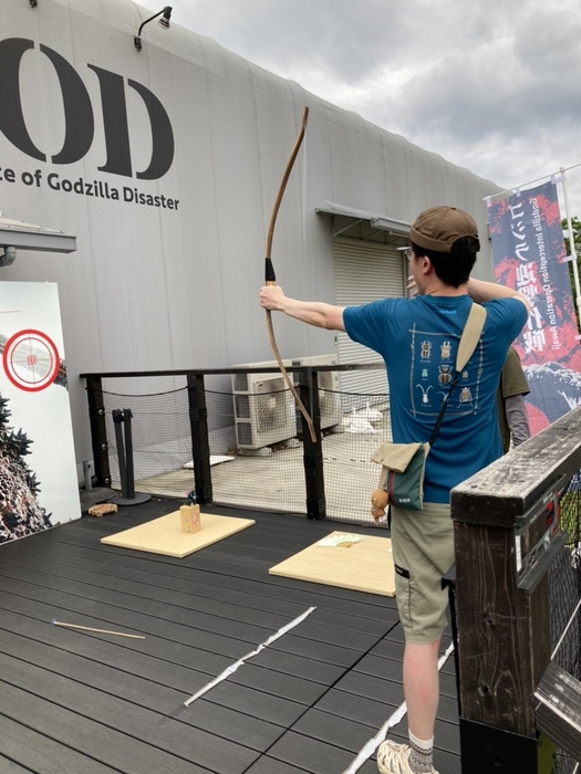 ▲弓矢チャレンジ!