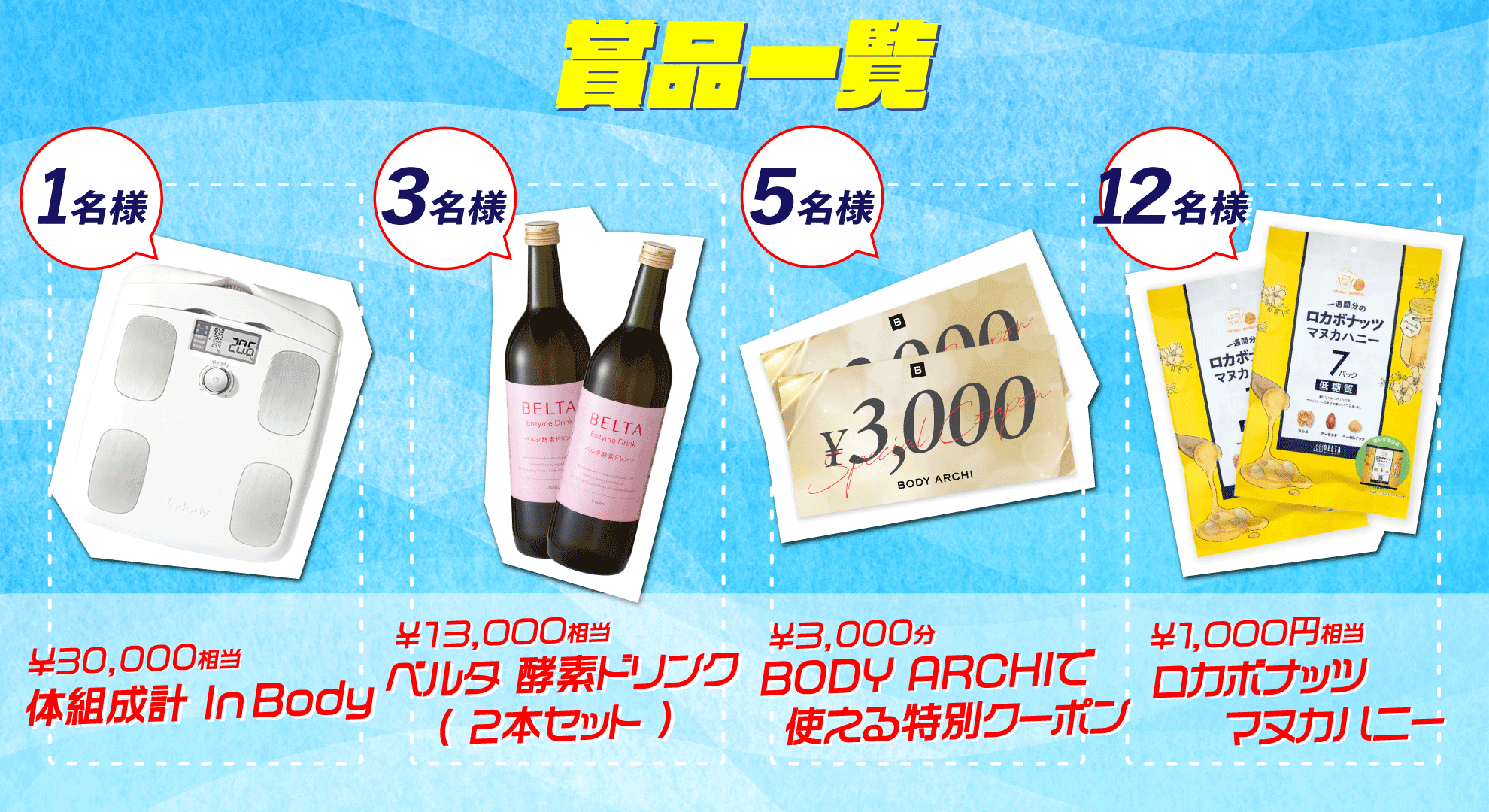 「夏目前!ダイエット応援キャンペーン」商品一覧
