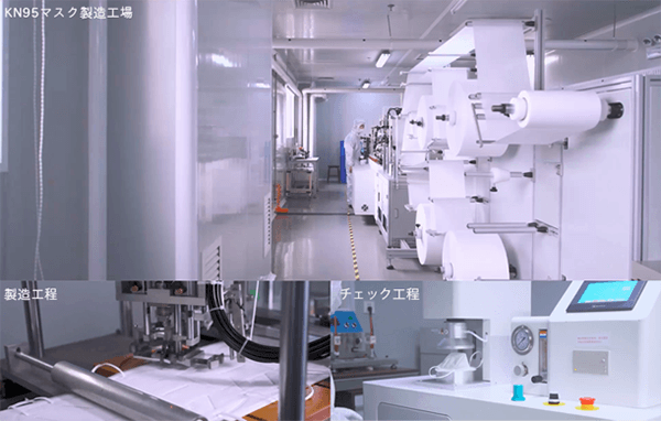 KN95マスク製造工場/製造工程/チェック工程