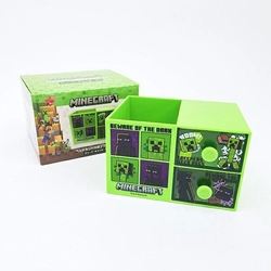 マイクラのペンスタンド。クルクル回る回転式とチェスト付きどっちもカッコ良すぎ！