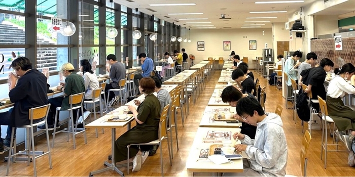 令和5年(2023年)6月に行った「100円朝食」試験運用の様子