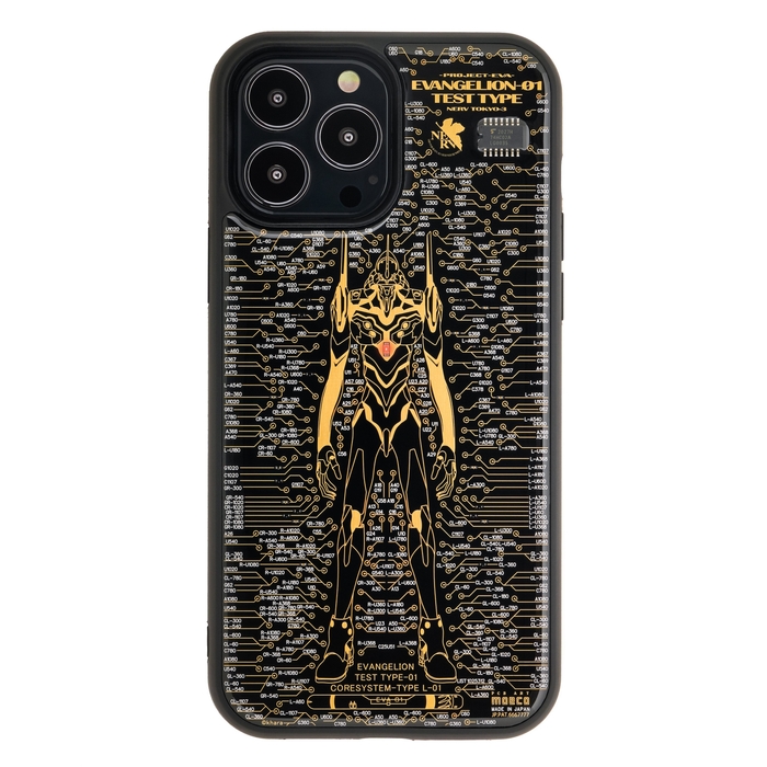 FLASH EVA01 基板アート iPhone 13Pro Maxケース 黒