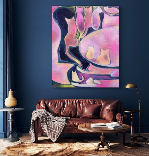 真琴・アクリル抽象画