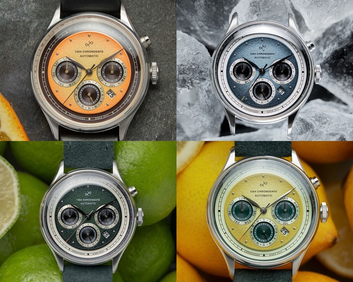 1564 Chronodate Automaticに夏らしい4種類が新登場