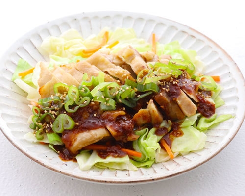 ざく切りキャベツと食べる!花椒香るよだれ鶏