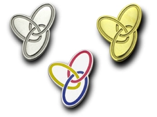 ◆PINS FACTORY（ピンズファクトリー）◆社章実例　株式会社ヤマシン様			★管理職用と一般社員用に色違いで