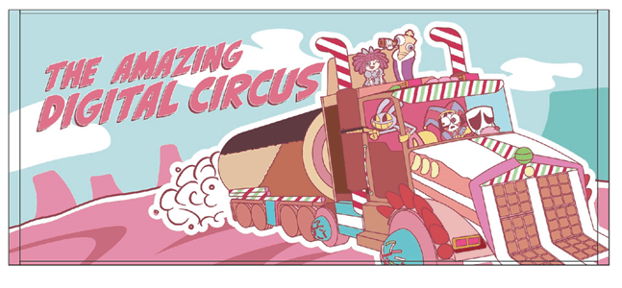 <アメイジングデジタルサーカス フェイスタオル(カーチェイス) 商品画像>